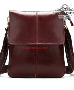Túi đeo chéo da bò MARRANT – BHM8006D màu đỏ mận