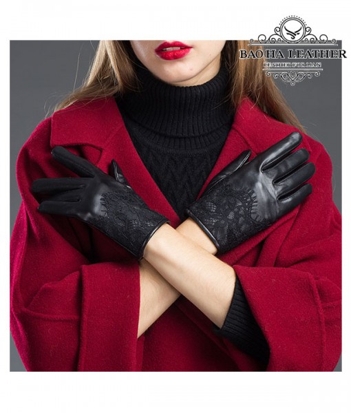 Găng tay da nữ cảm ứng - BHY8758 (2)