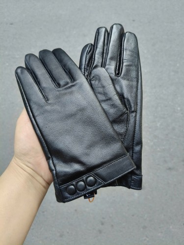 Găng tay da nữ lót vải lụa BHY8008 