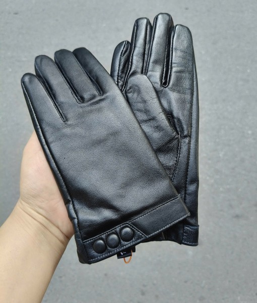 Găng tay da nữ lót vải lụa BHY8008 (3)