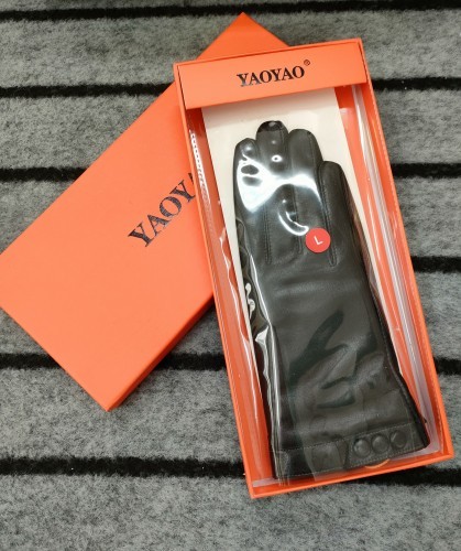 Găng tay da nữ lót vải lụa BHY8008