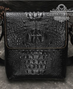 Túi đeo chéo vân cá sấu – BHLD144D Màu Đen