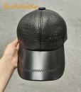Mũ lưỡi trai nam da dê dập nổi cao cấp BHY2077 - Ảnh chụp thật