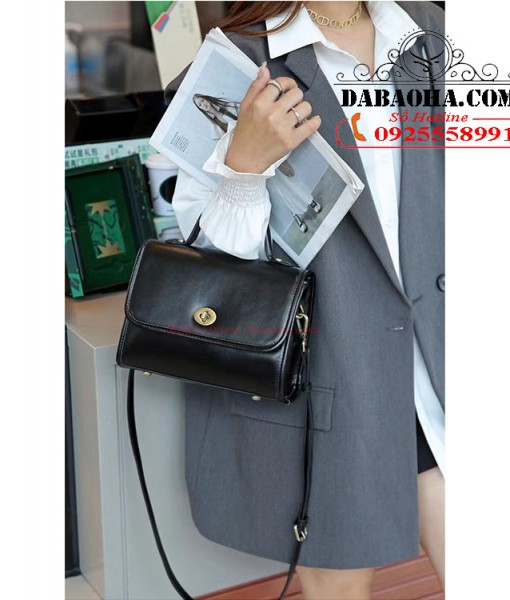 Túi xách đeo chéo nữ cao cấp BHM025 chuẩn da bò thật
