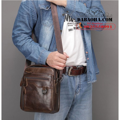 Túi được làm từ da bò thật 100%