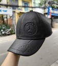 Mũ nam da bò dập nổi BHY1985 màu Đen